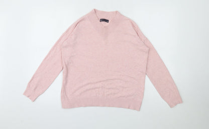Womens UK Size S M&S Pink Pullover Jumper