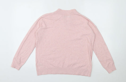 Womens UK Size S M&S Pink Pullover Jumper