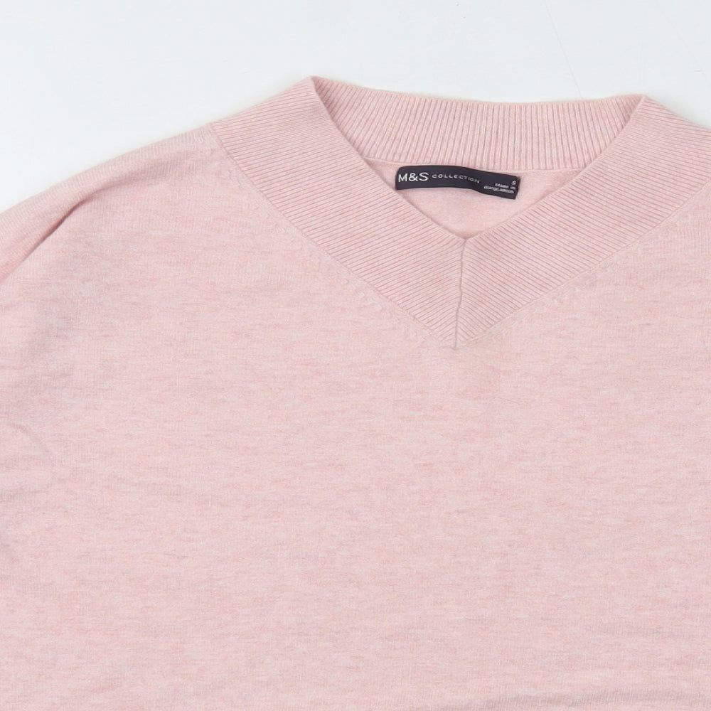 Womens UK Size S M&S Pink Pullover Jumper