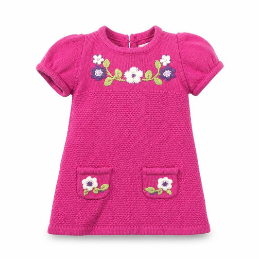 HEIRLOOM  Girls Pink Geometric  Jumper Dress  Size 12 Months