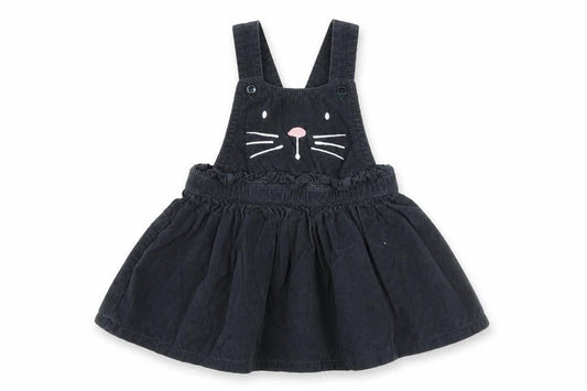 F&F Girls Black Animal Print  Fit & Flare  Size 6-9 Months