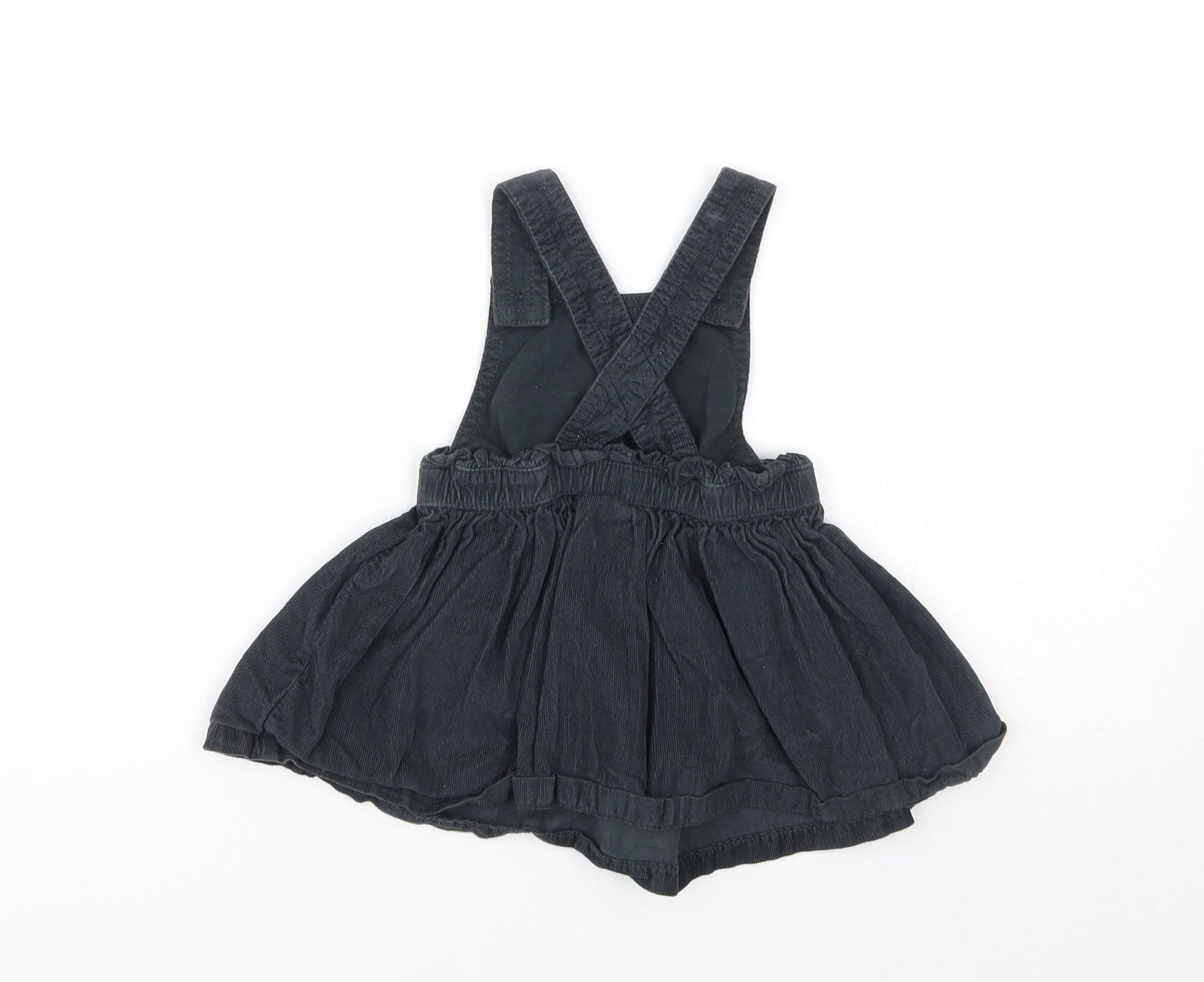 F&F Girls Black Animal Print  Fit & Flare  Size 6-9 Months