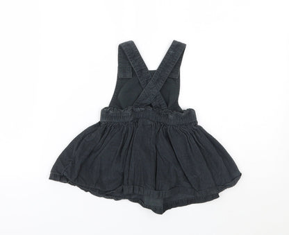 F&F Girls Black Animal Print  Fit & Flare  Size 6-9 Months