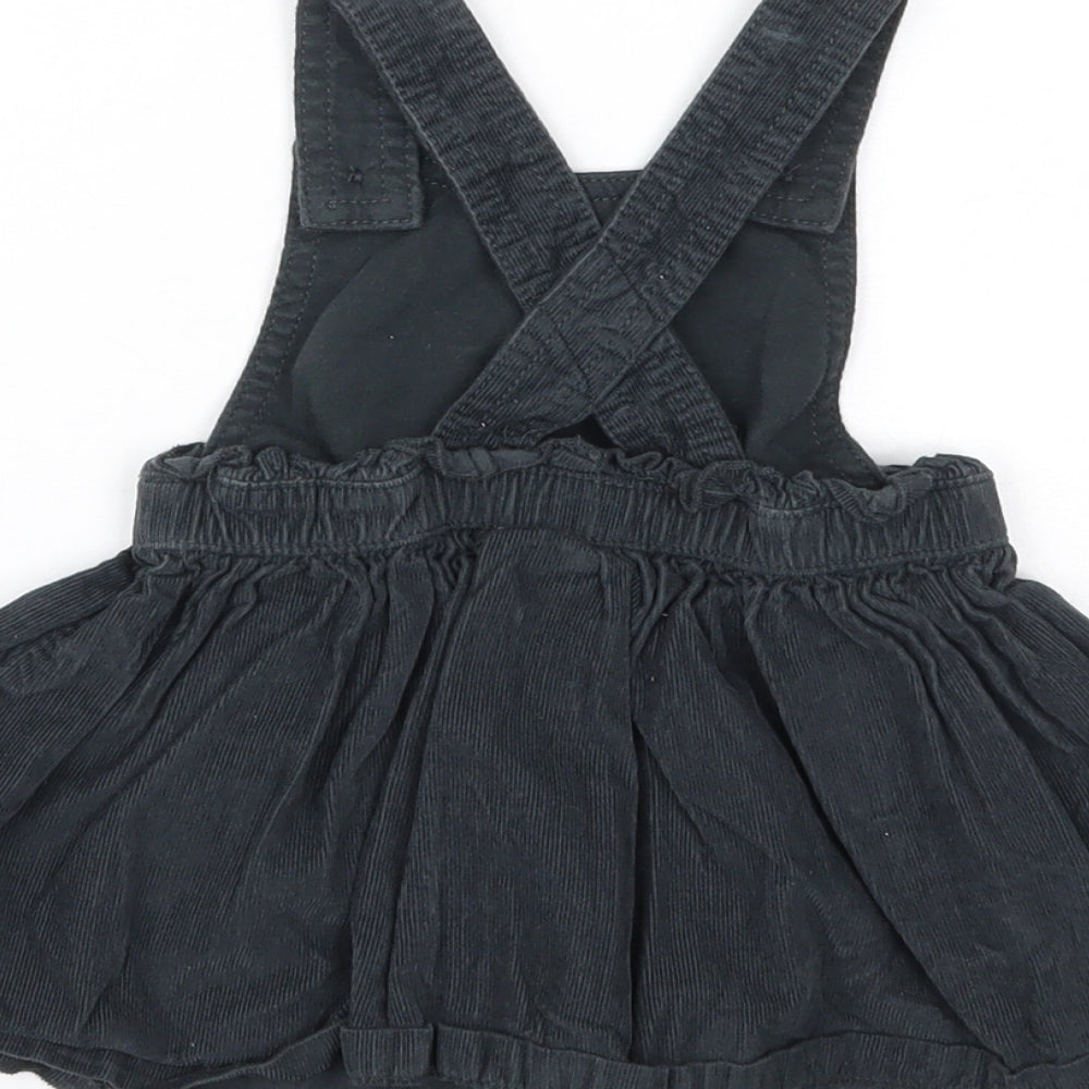 F&F Girls Black Animal Print  Fit & Flare  Size 6-9 Months