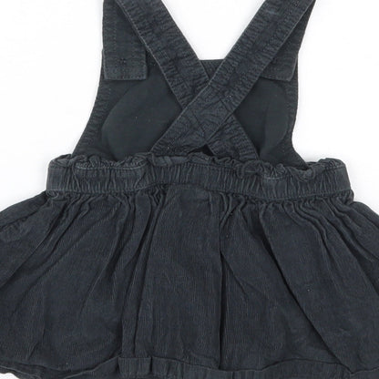 F&F Girls Black Animal Print  Fit & Flare  Size 6-9 Months