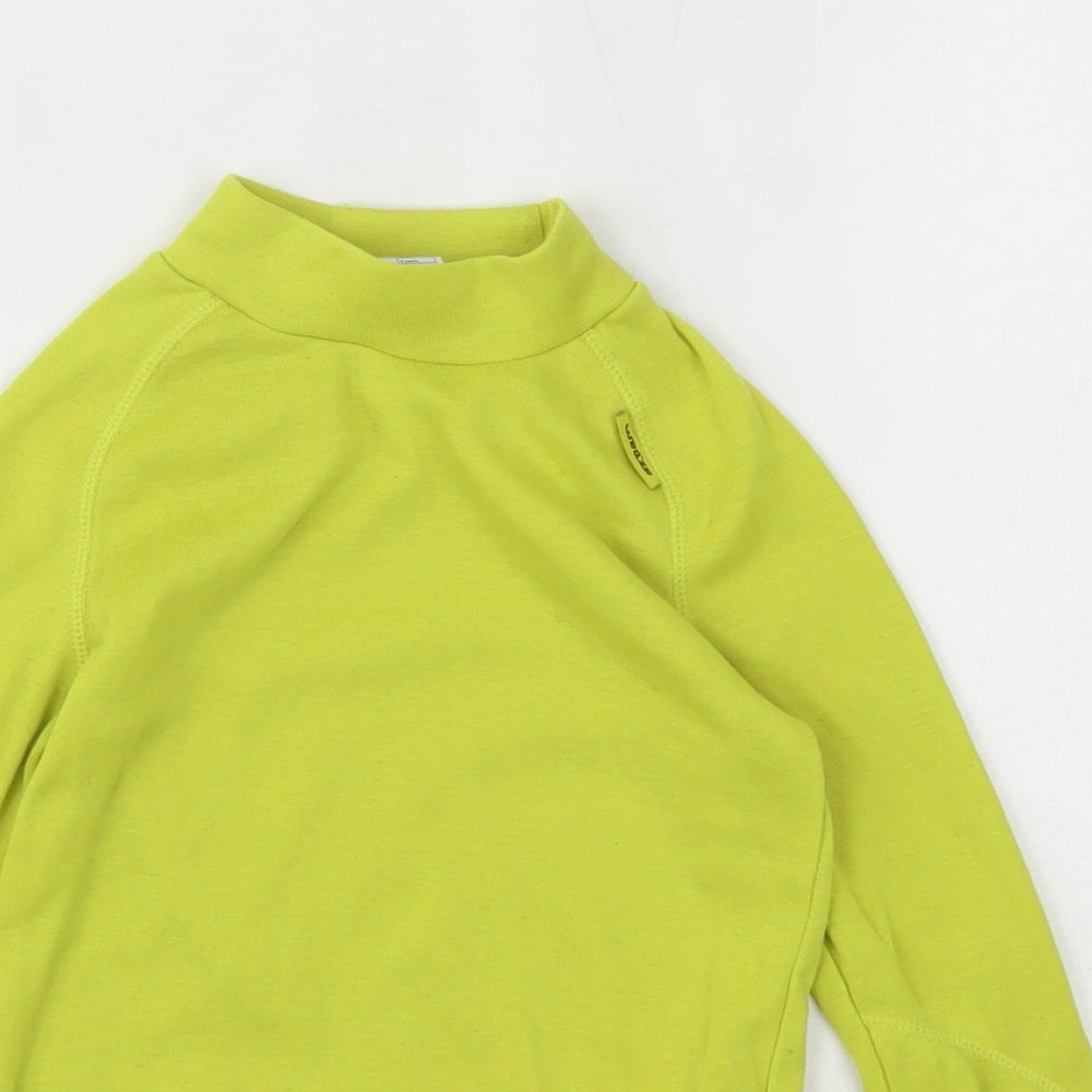 DECATHLON Boys Green   Basic T-Shirt Size 8 Years