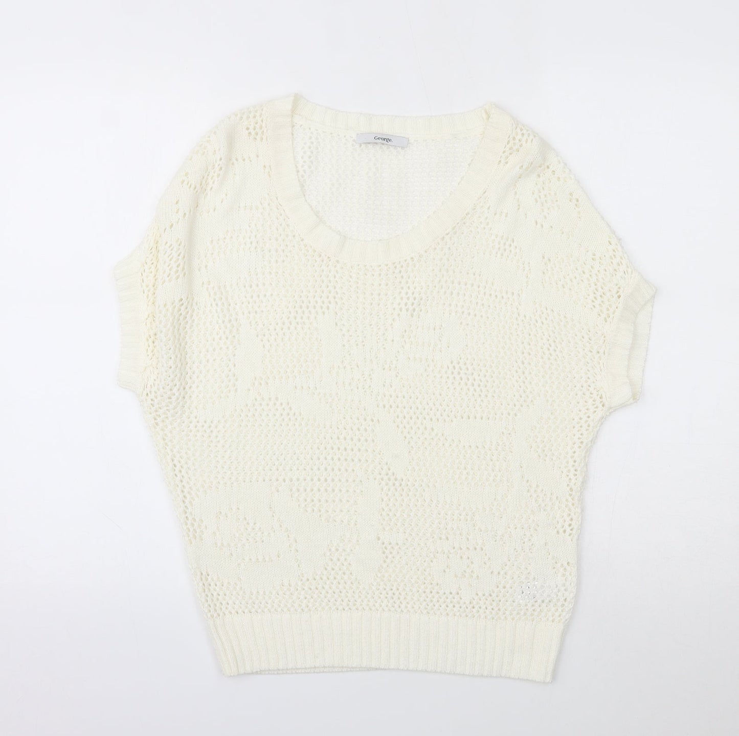 George Womens Ivory   Pullover Jumper Size 8