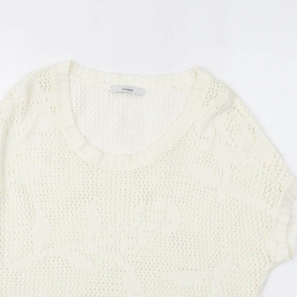 George Womens Ivory   Pullover Jumper Size 8