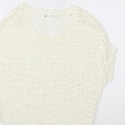 George Womens Ivory   Pullover Jumper Size 8