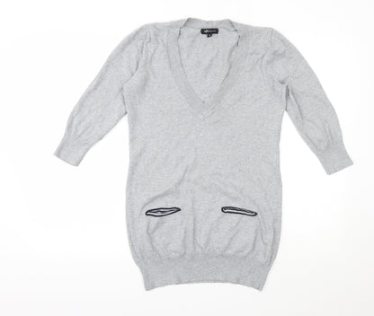 Womens UK Size 12 INTERNACIONALE Grey Pullover Jumper