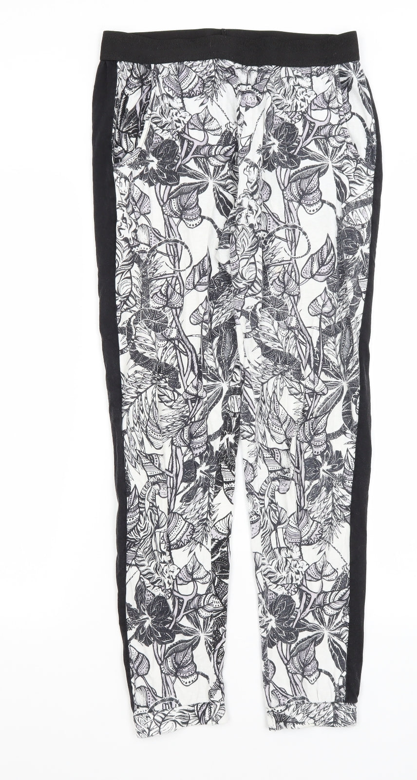 Womens UK Size 8 River Island Regular Fit Capri White Trousers