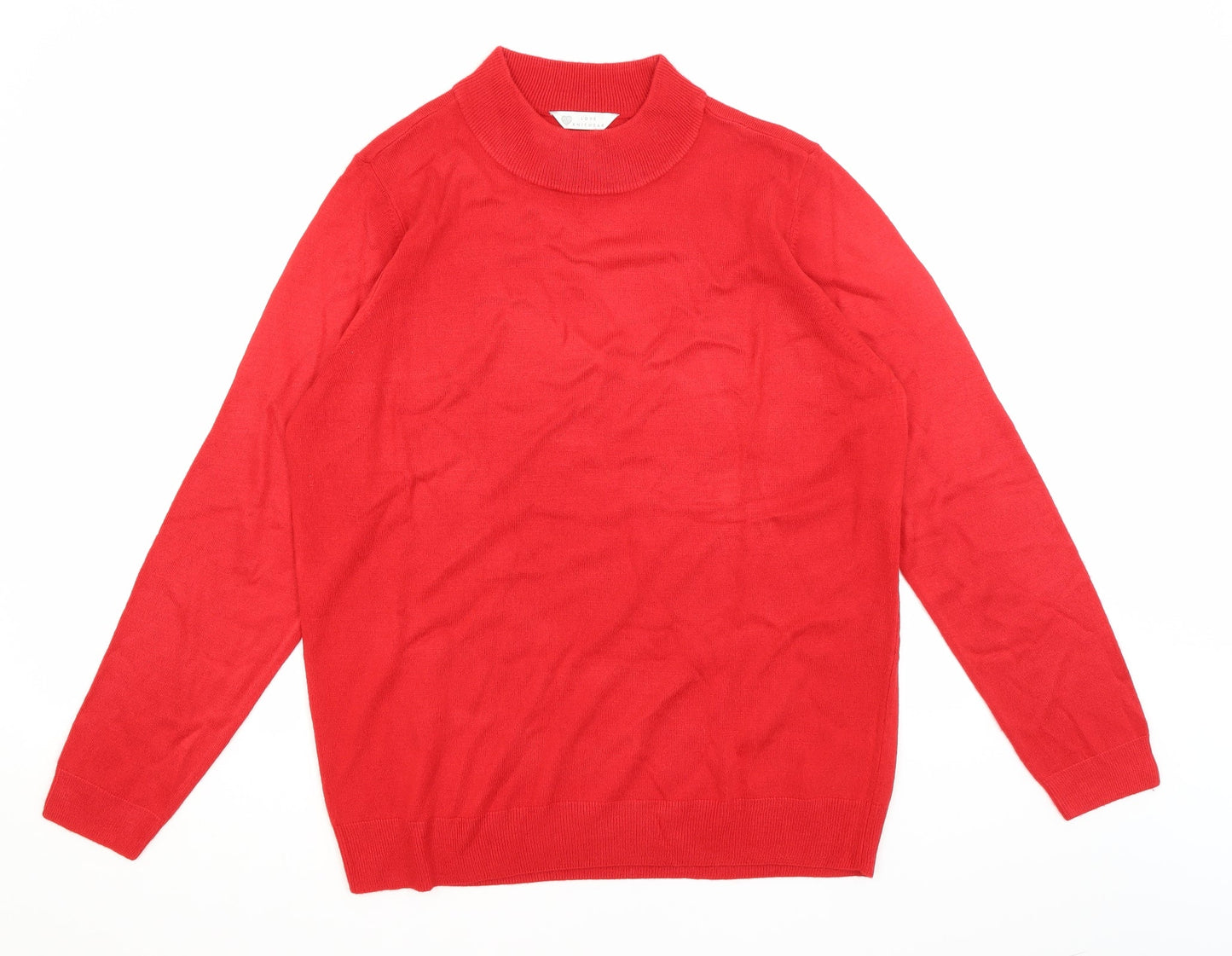 Womens UK Size M Preworn Red Pullover Jumper
