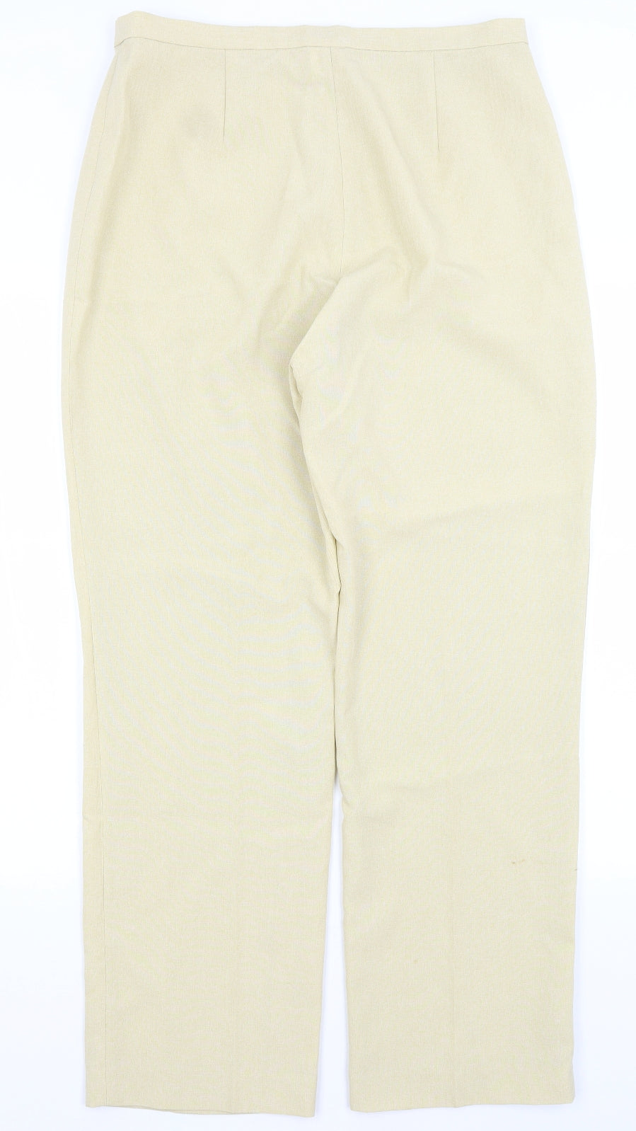 Portafina Womens Beige   Dress Pants Trousers Size 14 L29 in