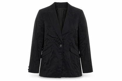 Front view of Diva women’s black jacket blazer, size UK 14