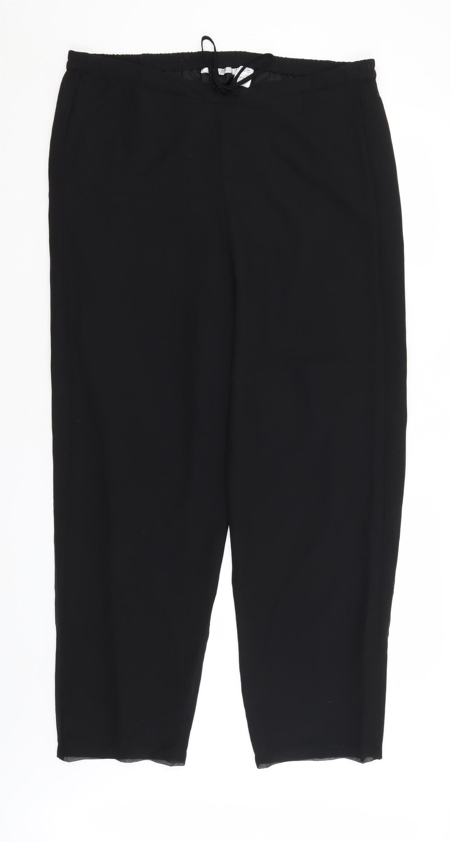Glamour Womens Black   Trousers  Size 14 L29.5 in