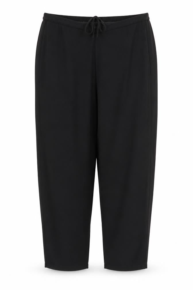 Front view of Glamour women’s black trousers, size UK 14, 29.5-inch leg