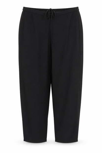Front view of Glamour women’s black trousers, size UK 14, 29.5-inch leg