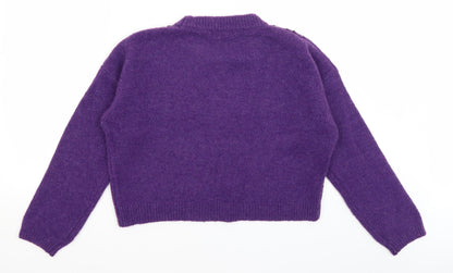 Primark Womens Purple   Pullover Jumper Size S