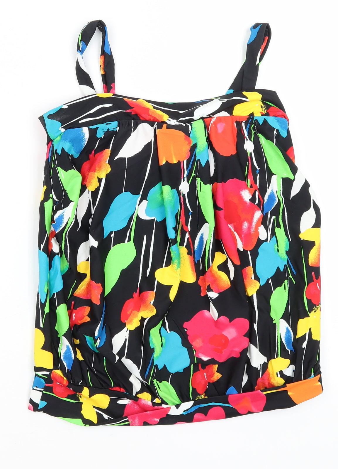 Womens UK Size 8 M&Co Black Basic Tank