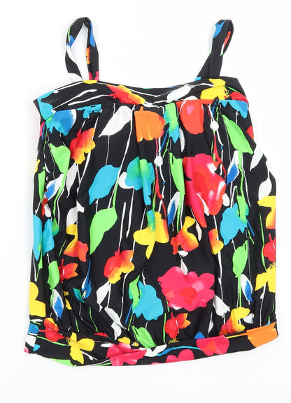 Womens UK Size 8 M&Co Black Basic Tank