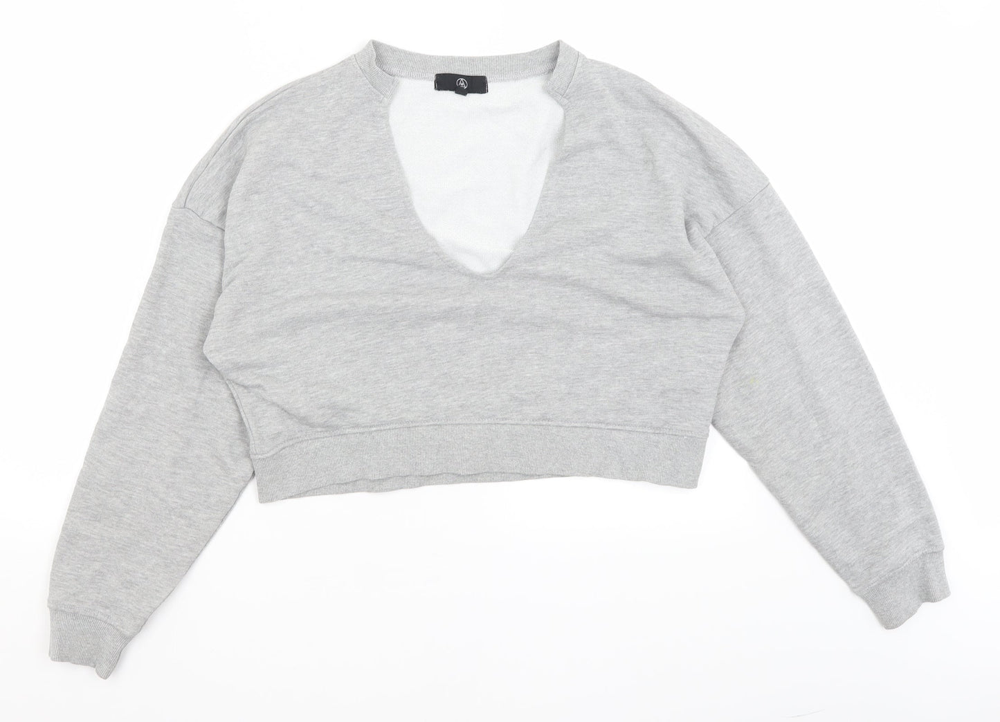 Womens UK Size 8 Missguided Grey Pullover Jumper