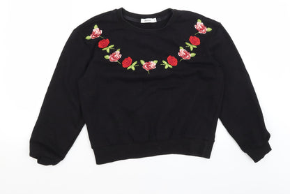 Additional front view of Daphnea women’s black jumper, size S