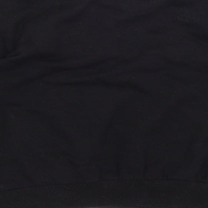 Brand and care label for Daphnea women’s black jumper, size S