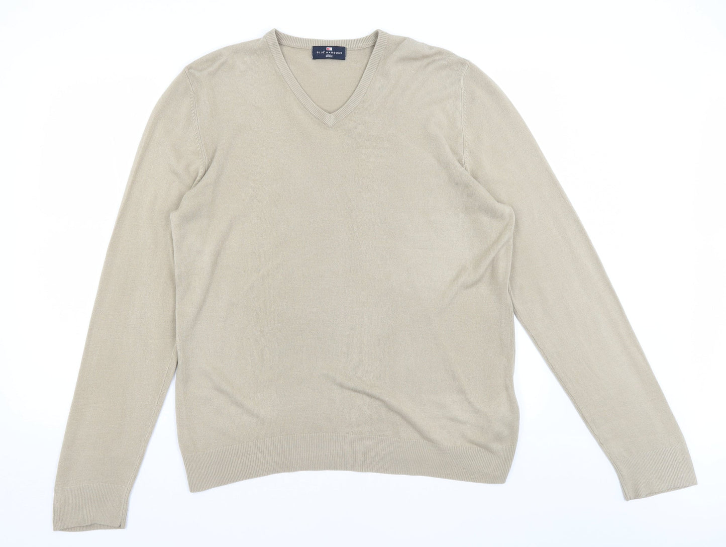 Blue Harbour Mens Brown   Pullover Jumper Size L