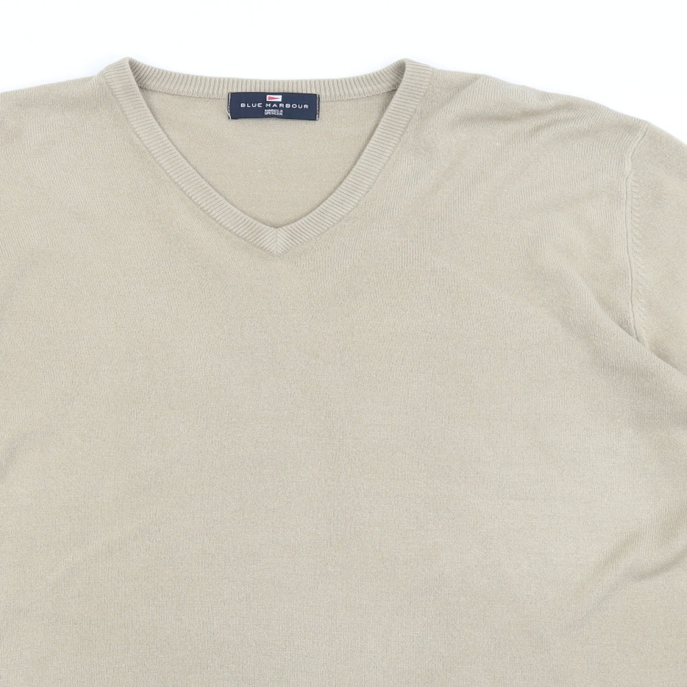 Blue Harbour Mens Brown   Pullover Jumper Size L