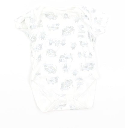 NEXT Baby White   Romper One-Piece Size 0-3 Months  - Dogs & Mice