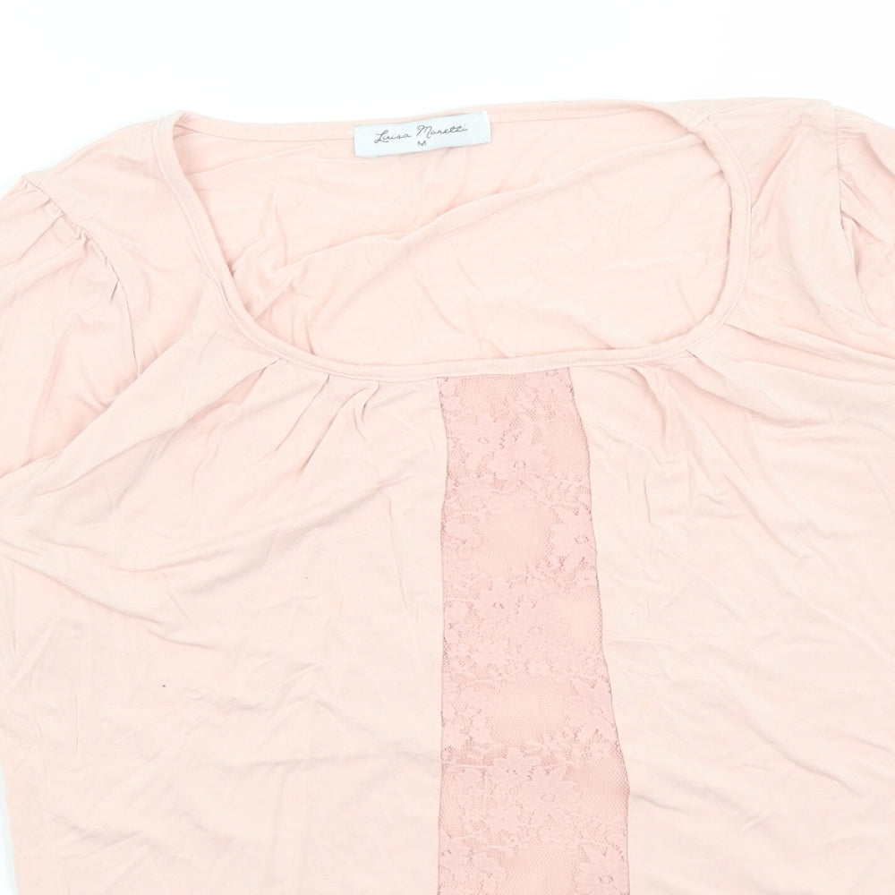 Luisa Moretti Womens Pink   Basic T-Shirt Size M