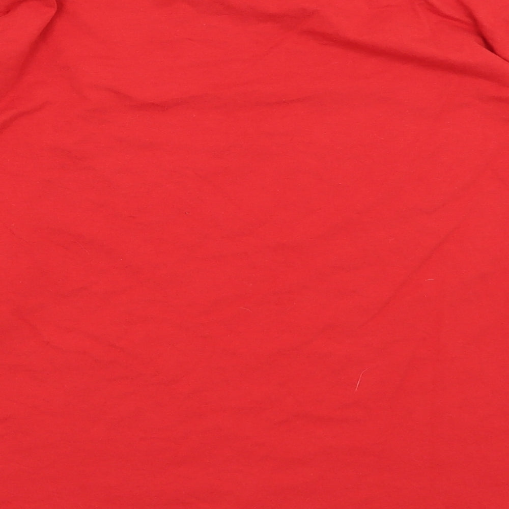 George Womens Red   Basic T-Shirt Size 12  - Christmas Crew 2019