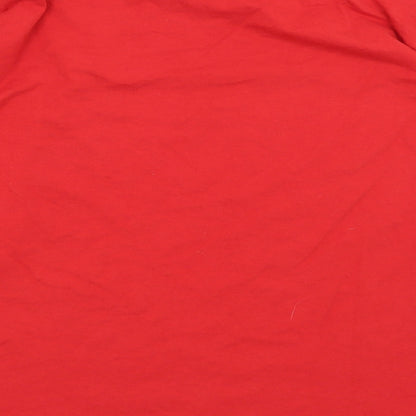 George Womens Red   Basic T-Shirt Size 12  - Christmas Crew 2019