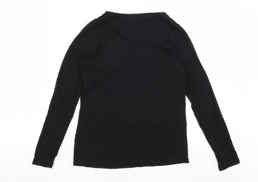 Womens UK Size 6 NEXT Black Basic T-Shirt