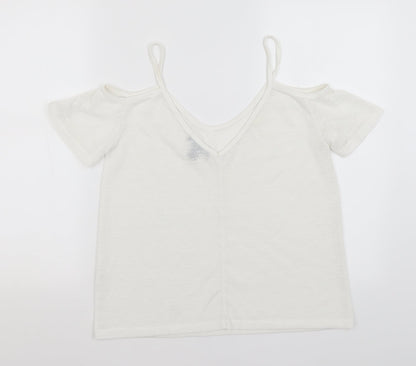 Atmosphere Womens White   Basic Blouse Size 8