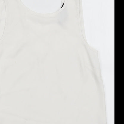 Womens UK Size 8 Dorothy Perkins White Basic Tank