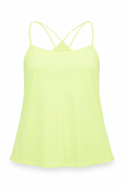 Womens UK Size 10 Quiz Yellow Camisole Tank
