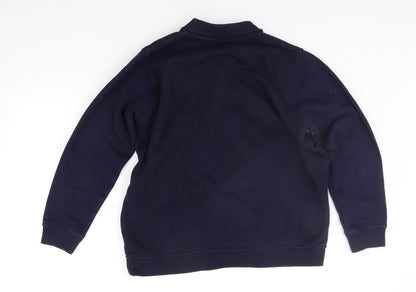 EWM Boys Blue Floral  Pullover Jumper Size 14-15 Years