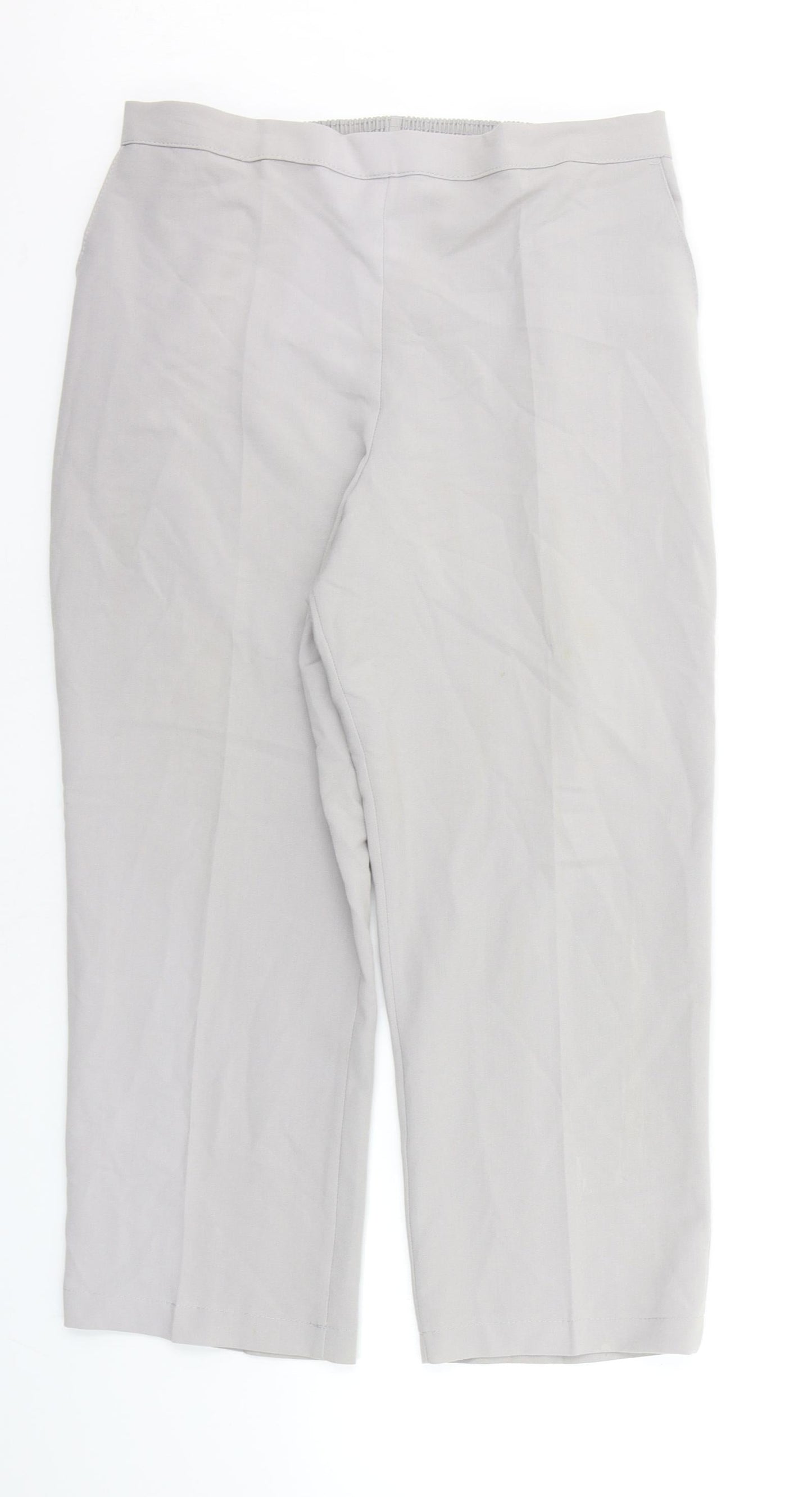 Womens UK Size 18 Preworn Regular Fit  Grey Trousers