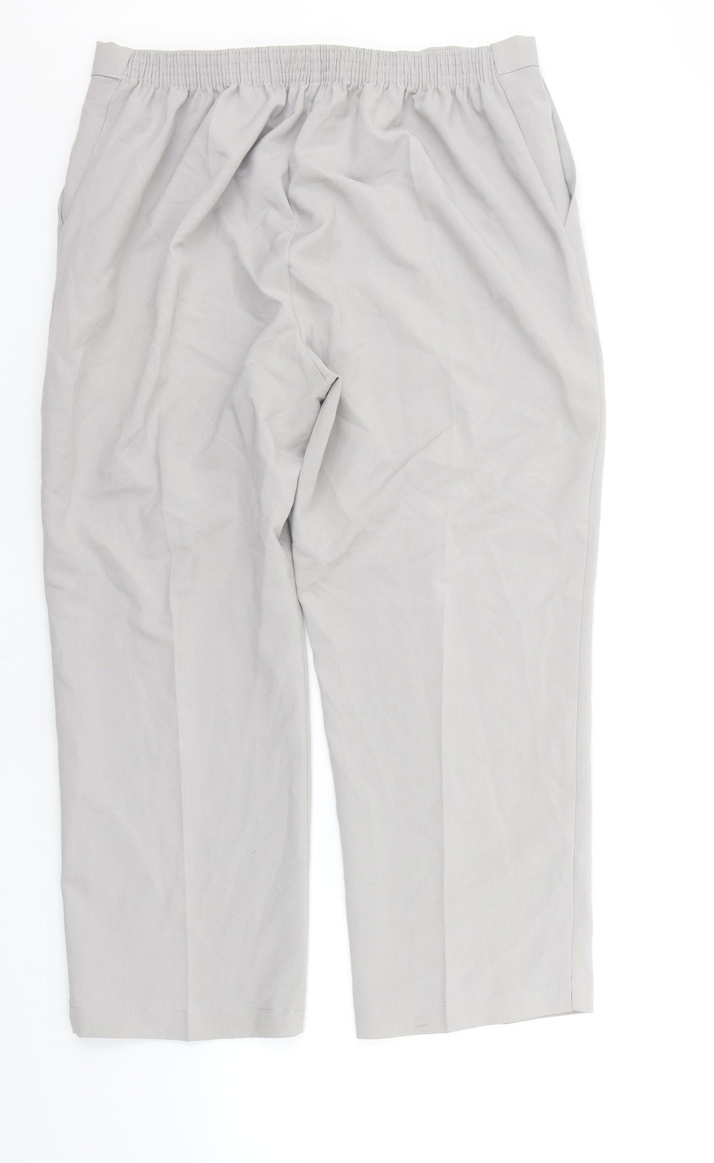 Womens UK Size 18 Preworn Regular Fit  Grey Trousers