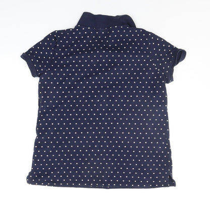 Womens UK Size M Bpc Blue Basic Polo