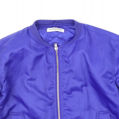 Glamorous Womens Blue   Jacket Coat Size 10