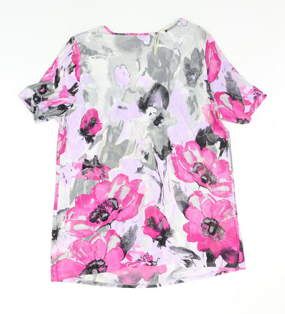 Womens UK Size L Saloos Pink Basic T-Shirt