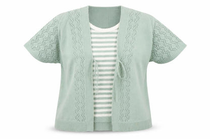 Womens UK Size M Pure & natural Green Pullover Jumper