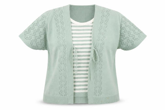 Front view of Pure & natural women’s green jumper, size M