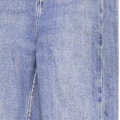 Denim & Co. Womens Blue   Straight Jeans Size 8 L23 in