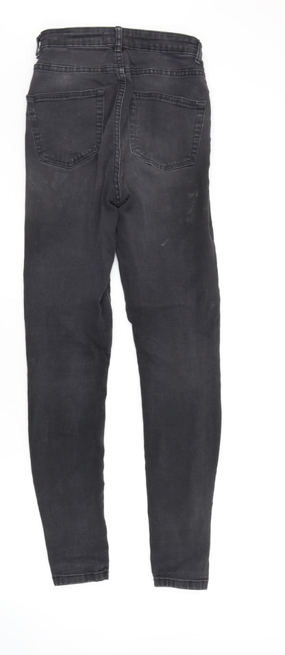 Denim & Co. Womens Grey   Straight Jeans Size 8 L27 in