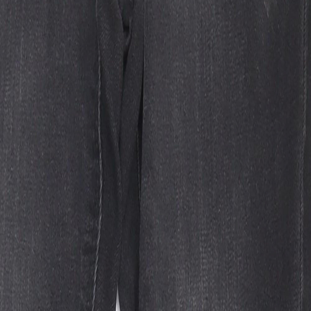 Denim & Co. Womens Grey   Straight Jeans Size 8 L27 in