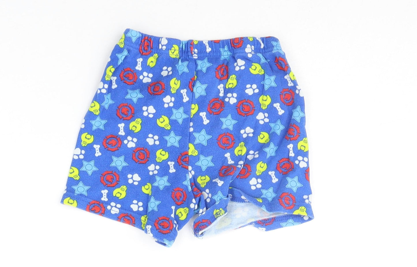 Mini Club Boys Blue Geometric   Sleep Shorts Size 3-4 Years