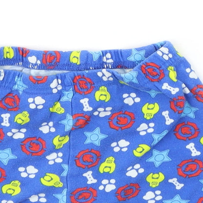 Mini Club Boys Blue Geometric   Sleep Shorts Size 3-4 Years